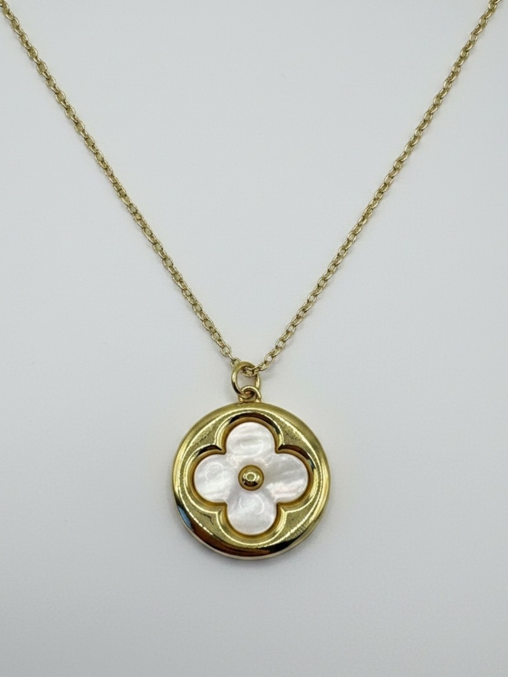 Costal Caviar Club Costal Gold-Tone Mother-of-Pearl Pendant Necklace Layering